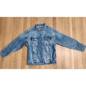 American Eagle Outfitters‎ Denim Button Up Jacket Unisex Medium Blue Jean Coat